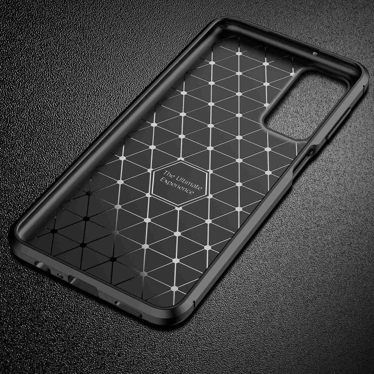 Hülle für Samsung Galaxy M13/M23 5G Handyhülle Silikon Case  Bumper Carbonfarben