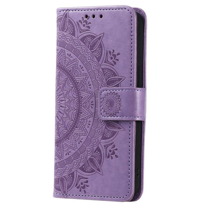 Hülle für Samsung Galaxy S23+ Handyhülle Flip Case Cover Tasche Mandala Lila