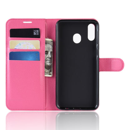 Hülle für Samsung Galaxy M20 Handyhülle Flip Case Schutzhülle Cover Tasche Rosa