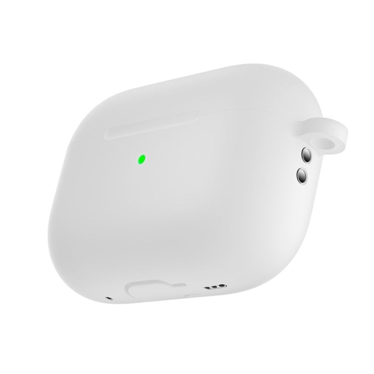 Hülle für Apple AirPods Pro 2 Silikon Case Cover Etui Bumper Schutzhülle Weiß