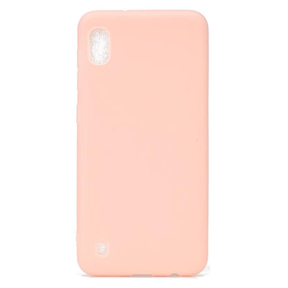 Hülle für Samsung Galaxy A10 Silikon Cover Bumper Schutzhülle Case matt Rosa