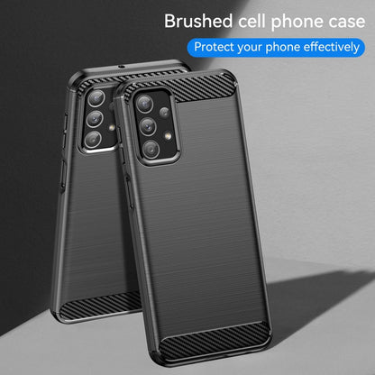 Hülle für Samsung Galaxy A23 Handyhülle Silikon Case Cover Bumper Carbonfarben