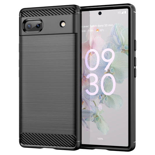 Hülle für Google Pixel 6a Handyhülle Silikon Case  Bumper Carbonfarben