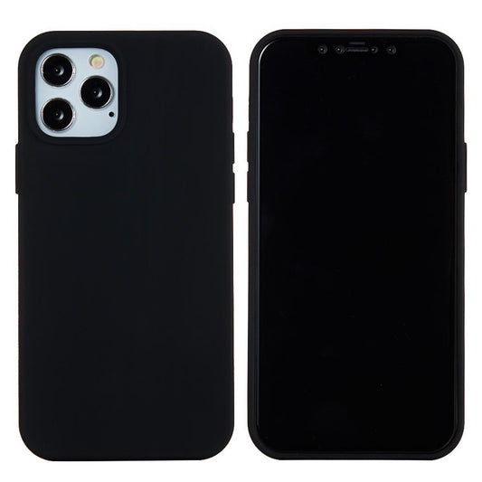 Hülle für Apple iPhone 13 Pro [6,1 Zoll] Handy Silikon Case Cover Matt Schwarz
