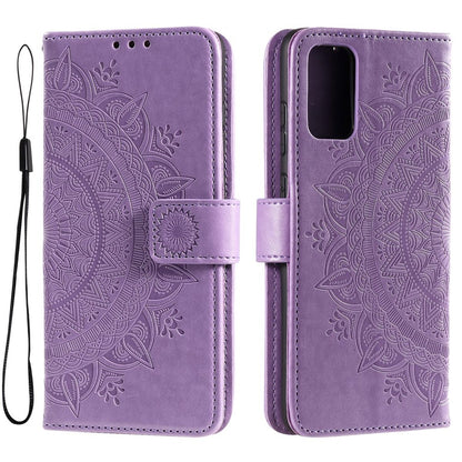 Hülle für Samsung Galaxy A53 5G Handyhülle Flip Case Cover Tasche Mandala Lila