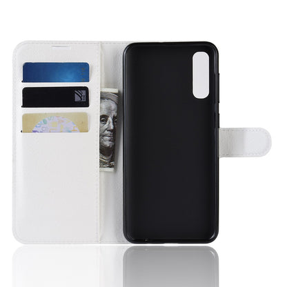 Hülle für Samsung Galaxy A70 Handyhülle Flip Case Cover Handytasche Bumper Weiß