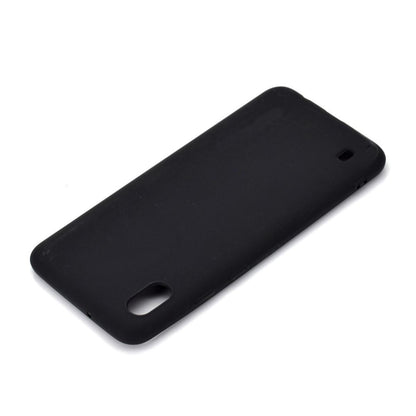 Hülle für Samsung Galaxy A10 Silikon Cover Bumper Schutzhülle Case matt schwarz