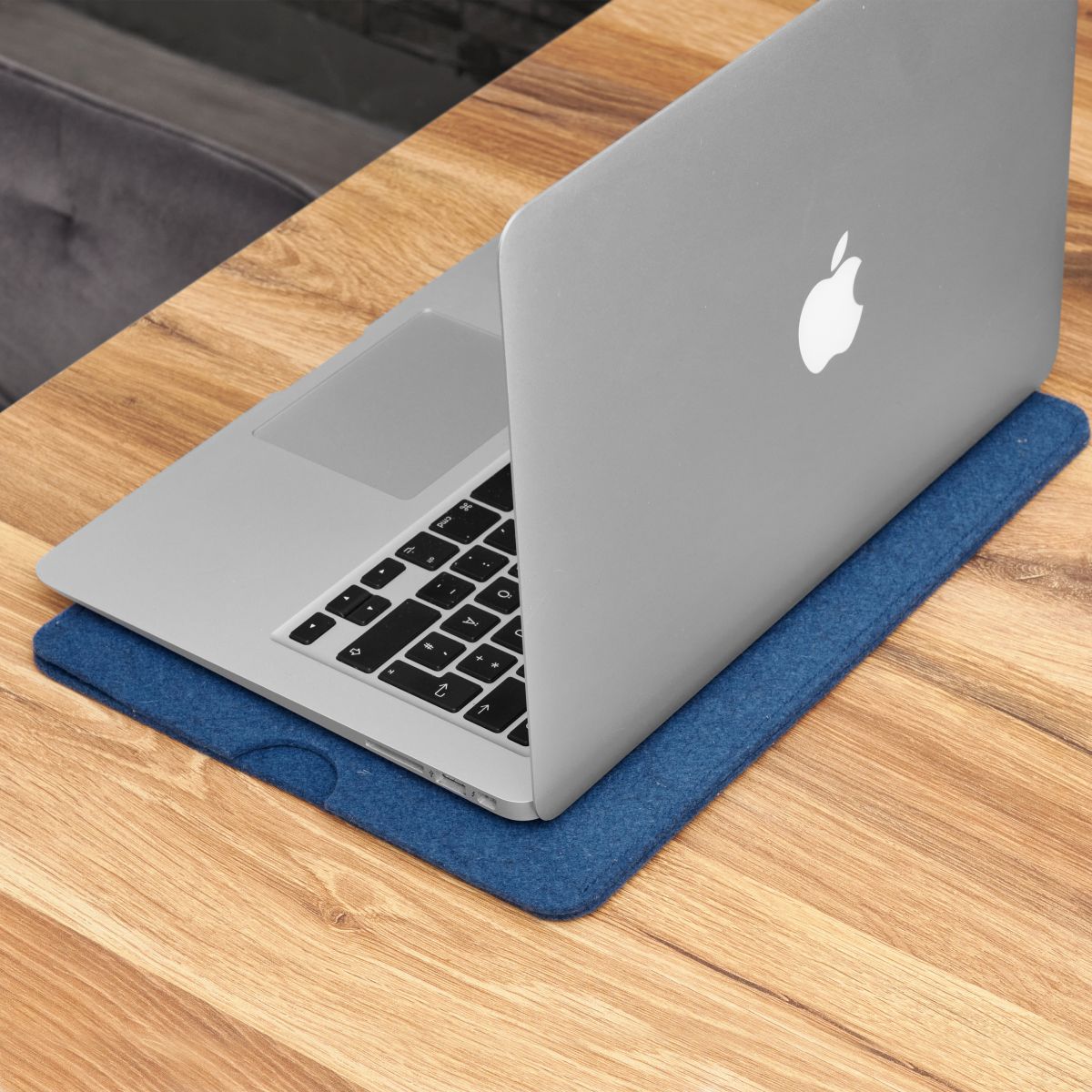 Hülle für Apple MacBook Pro 16" (M1,M2) Handmade Filz Schutztasche Case Blau