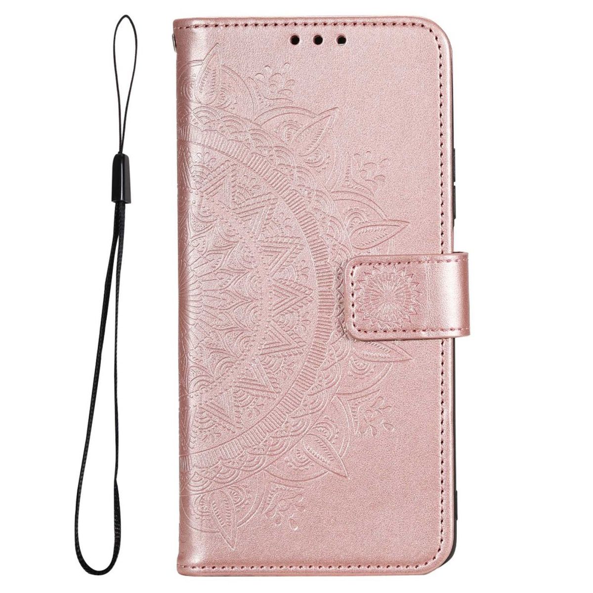 Hülle für Samsung Galaxy M33 5G Handyhülle Flip Case Cover Etui Mandala Rosegold