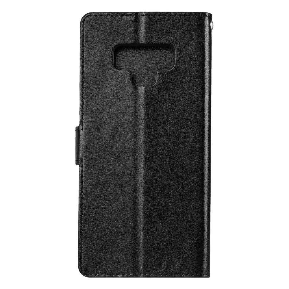 Hülle für Samsung Galaxy Note 9 Handyhülle Flip Case Schutzhülle Schwarz