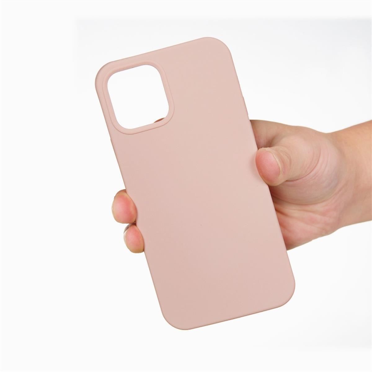 Hülle für Apple iPhone 13 Mini [5,4 Zoll] Handy Silikon Case Cover Matt Rosa