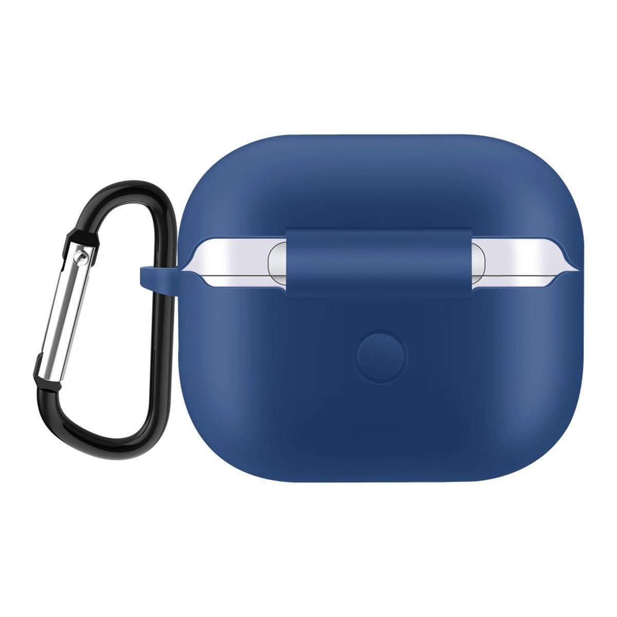 Hülle für Apple AirPods 3 Silikon Case Cover Etui Bumper Schutzhülle Blau