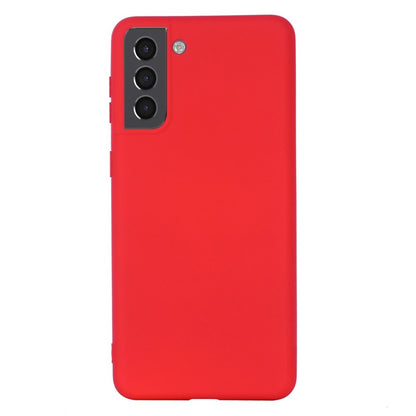 Hülle für Samsung Galaxy S22 5G Handyhülle Silikon Case Cover Bumper Matt Rot