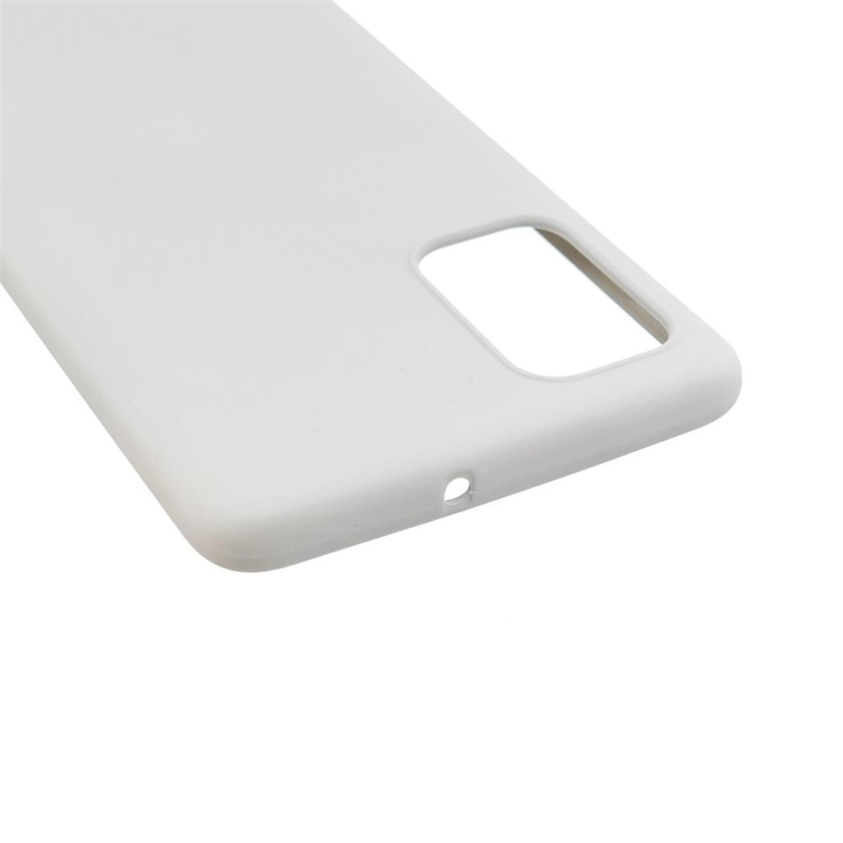 Hülle für Samsung Galaxy A32 5G Handyhülle Silikon Case Cover Bumper Matt Weiß