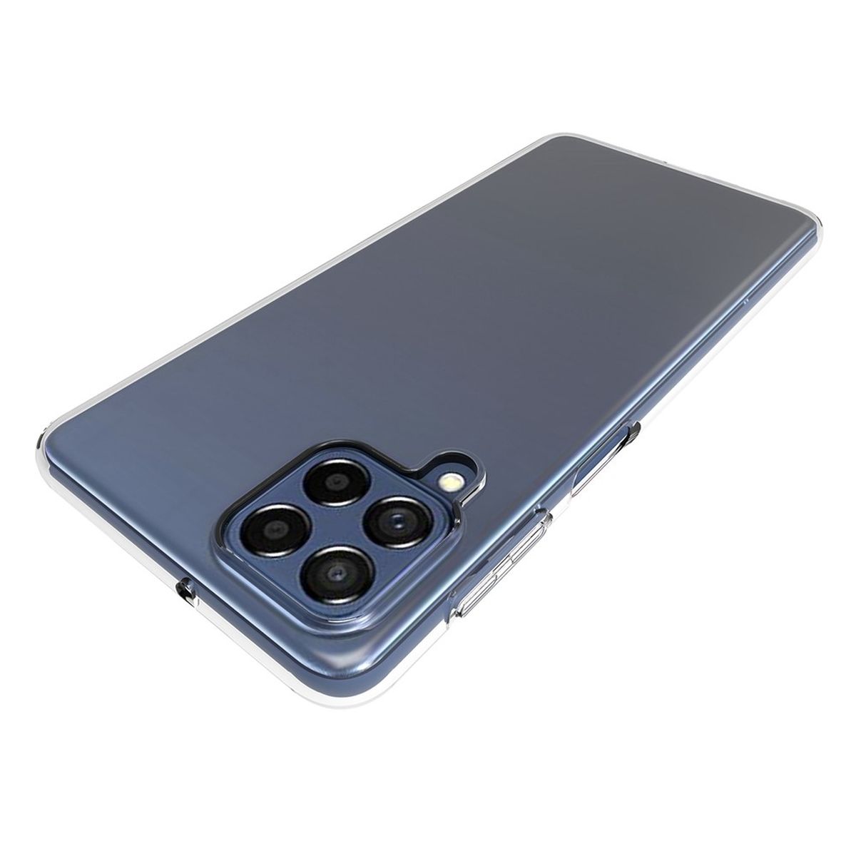 Hülle für Samsung Galaxy M53 5G Handyhülle Silikon Cover Case Bumper klar