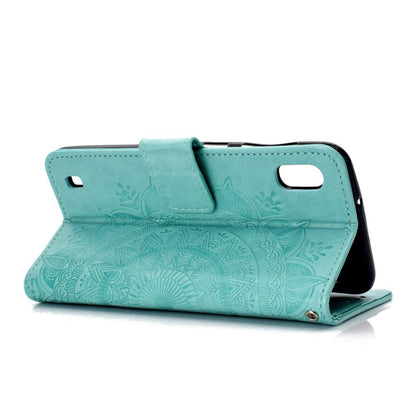 Hülle für Samsung Galaxy A10 Handyhülle Schutz Tasche Flip Case Etui Cover Mandala Grün