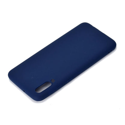 Hülle für Samsung Galaxy A70 Handyhülle Silikon Case Schutzhülle Cover matt Blau