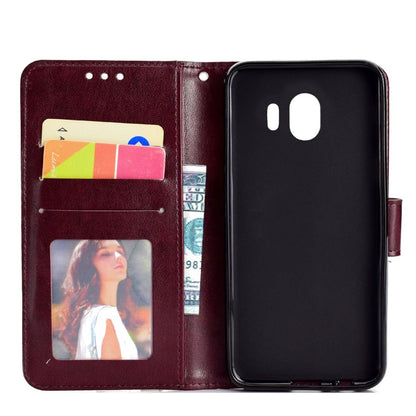 Hülle für Samsung Galaxy J4 2018 Handyhülle Flip Case Cover Tasche Mandala Braun