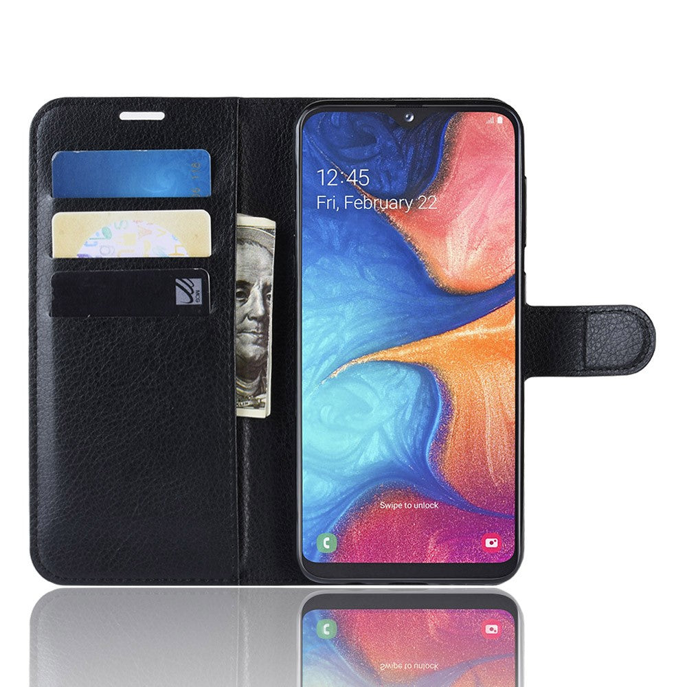 Hülle für Samsung Galaxy A20e Handyhülle Tasche Flip Case Schutzhülle Etui Cover Schwarz
