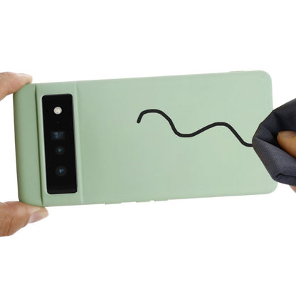 Hülle für Google Pixel 7 Handyhülle Silikon Case Cover Bumper Matt Grün