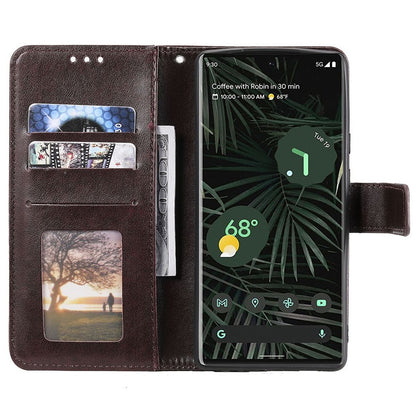 Hülle für Google Pixel 7 Handyhülle Flip Case Cover Schutzhülle Mandala Braun