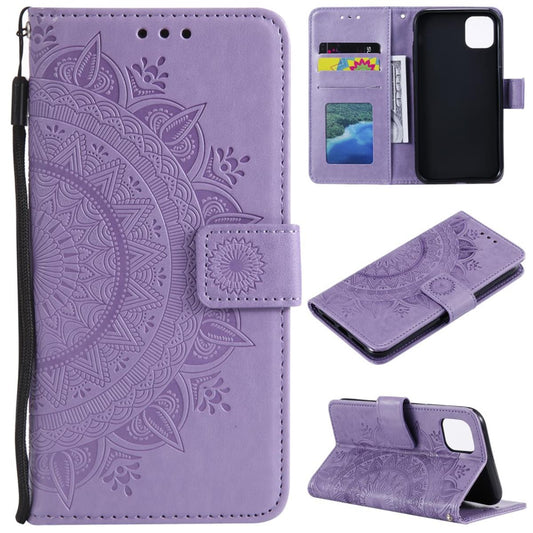 Hülle für Apple iPhone 13 Mini Handyhülle Flip Case Cover Tasche Mandala Lila