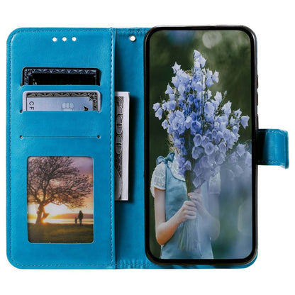 Hülle für Samsung Galaxy S23 Handyhülle Flip Case Cover Schutzhülle Mandala Blau