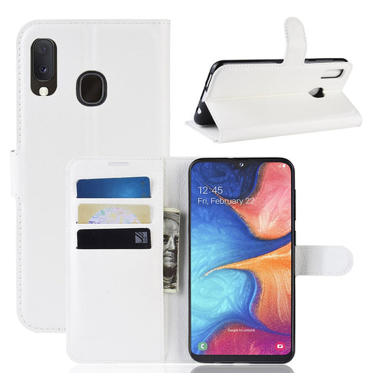Hülle für Samsung Galaxy A20e Handyhülle Schutz Tasche Flip Case Schutzhülle Cover Weiß