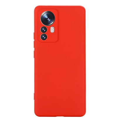 Hülle für Xiaomi 12 Pro Handy Case Silikon Cover Bumper Schutzhülle Matt Rot