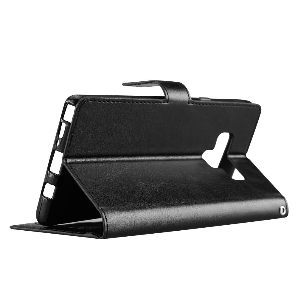 Hülle für Samsung Galaxy Note 9 Handyhülle Flip Case Schutzhülle Schwarz