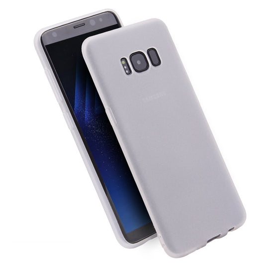 Hülle für Samsung Galaxy S8 Handy Case Silikon Cover Schutzhülle Etui Matt Weiß