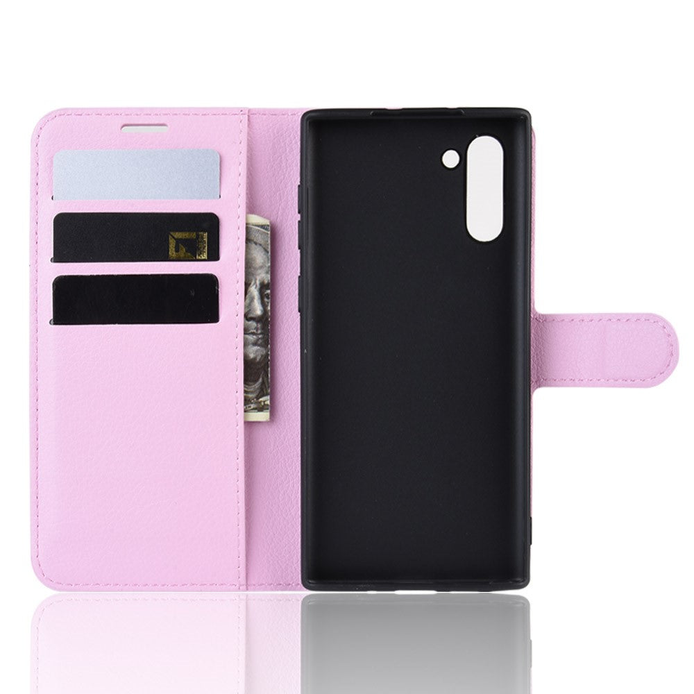 Hülle für Samsung Galaxy Note10 Handyhülle Schutz Tasche Flip Case Cover Rosa