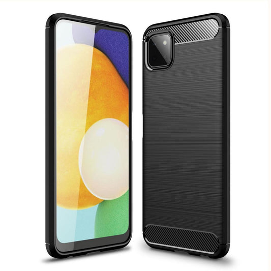 Hülle für Samsung Galaxy A22 5G Handyhülle Silikon Case Handy Cover Carbonfarben