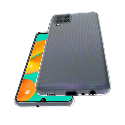 Hülle für Samsung Galaxy M32 Handyhülle Silikon Cover Case Bumper Etui klar
