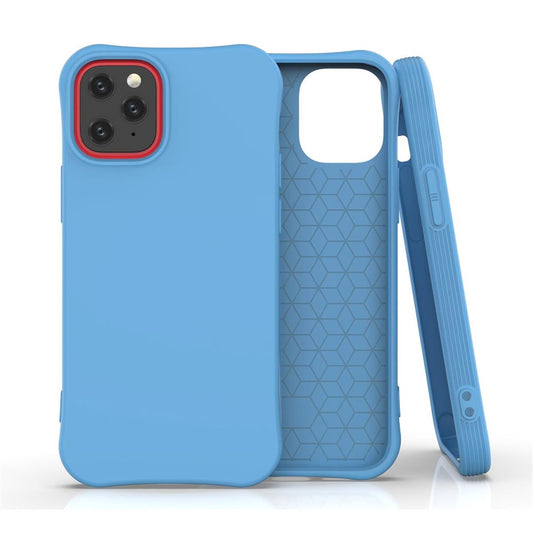 Hülle für Apple iPhone 12 Mini Handyhülle Silikon Case Cover Bumper Matt Blau
