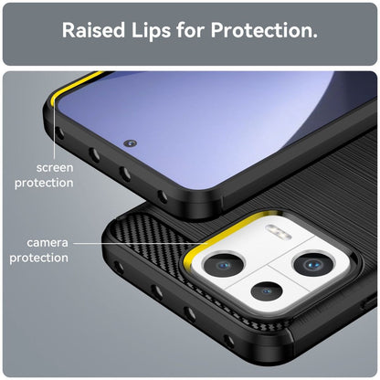 Hülle für Xiaomi 13 Handyhülle Case Silikon Cover Bumper Carbonfarben