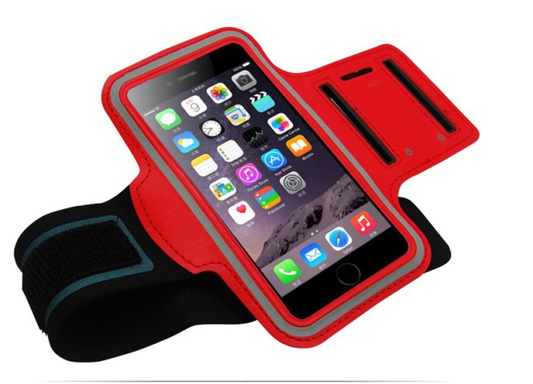 Armband für Apple iPhone 7/8 Sportarmband Fitness Hülle Jogging Arm Tasche Laufhülle Rot