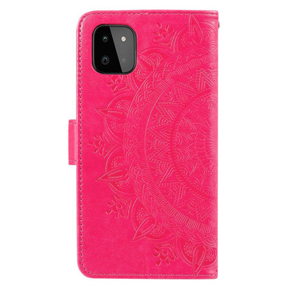 Hülle für Samsung Galaxy A22 5G Handyhülle Flip Case Cover Tasche Mandala Pink