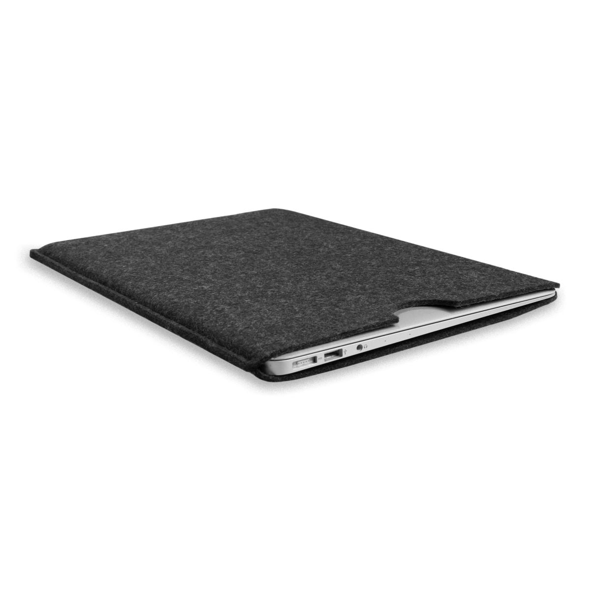 Hülle für Apple MacBook Pro 14" Zoll Handmade Filz Tasche Cover Etui Anthrazit