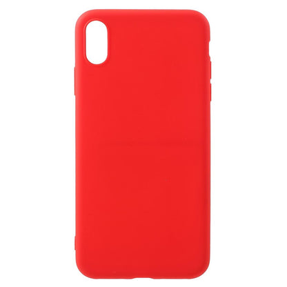 Hülle für Apple iPhone Xs Max Handyhülle Silikon Case Bumper Cover Matt Rot