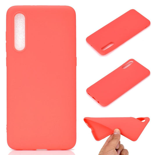 Hülle für Samsung Galaxy A50/A30s Handyhülle Silikon Case Handytasche Cover matt rot