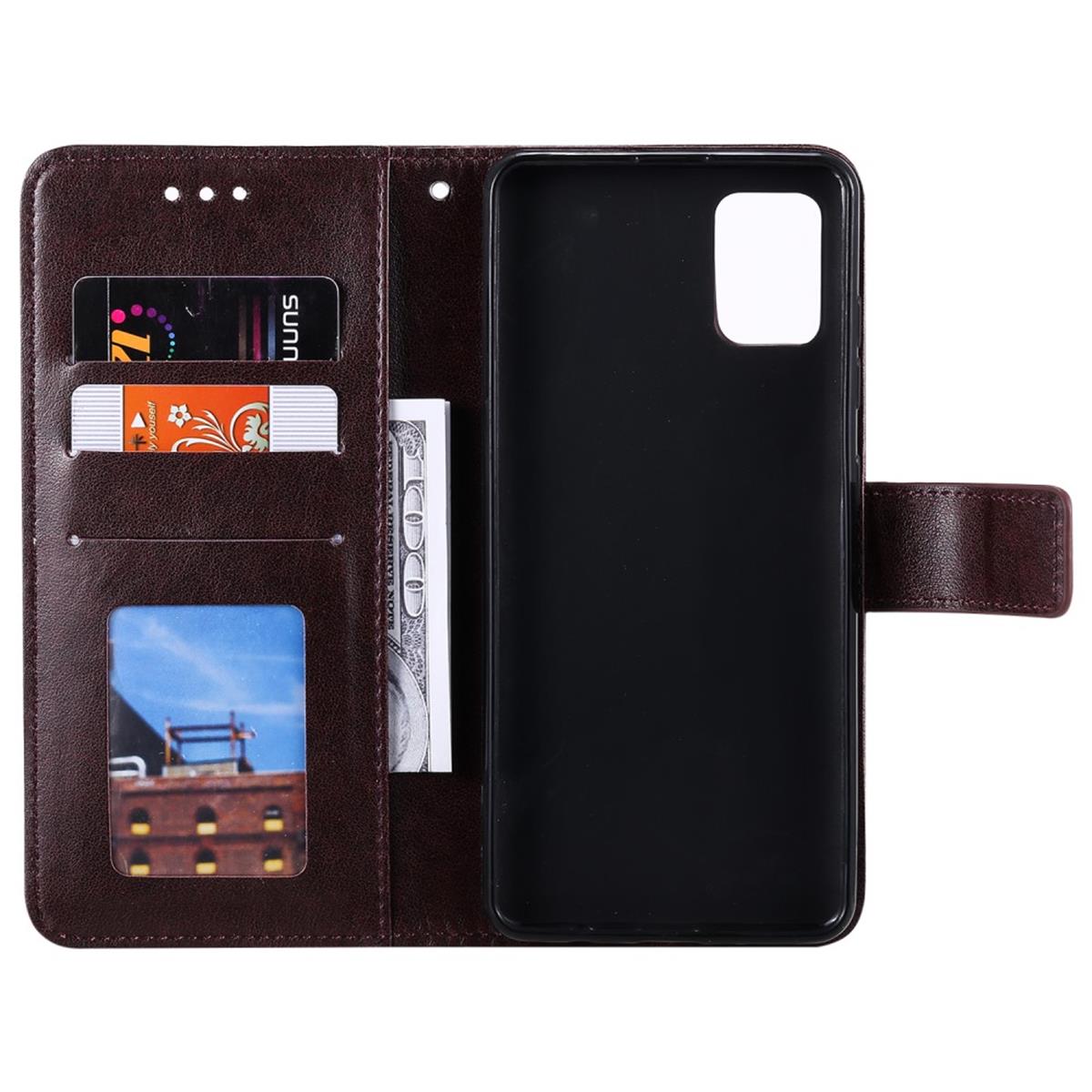 Hülle für Samsung Galaxy A31 Handyhülle Flip Case Cover Tasche Mandala Braun