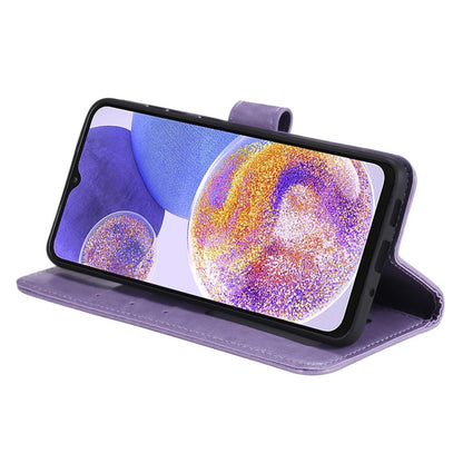 Hülle für Samsung Galaxy A23 Handyhülle Flip Case Cover Schutzhülle Mandala Lila