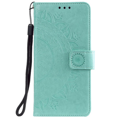 Hülle für Samsung Galaxy A31 Handyhülle Flip Case Cover Tasche Mandala Grün