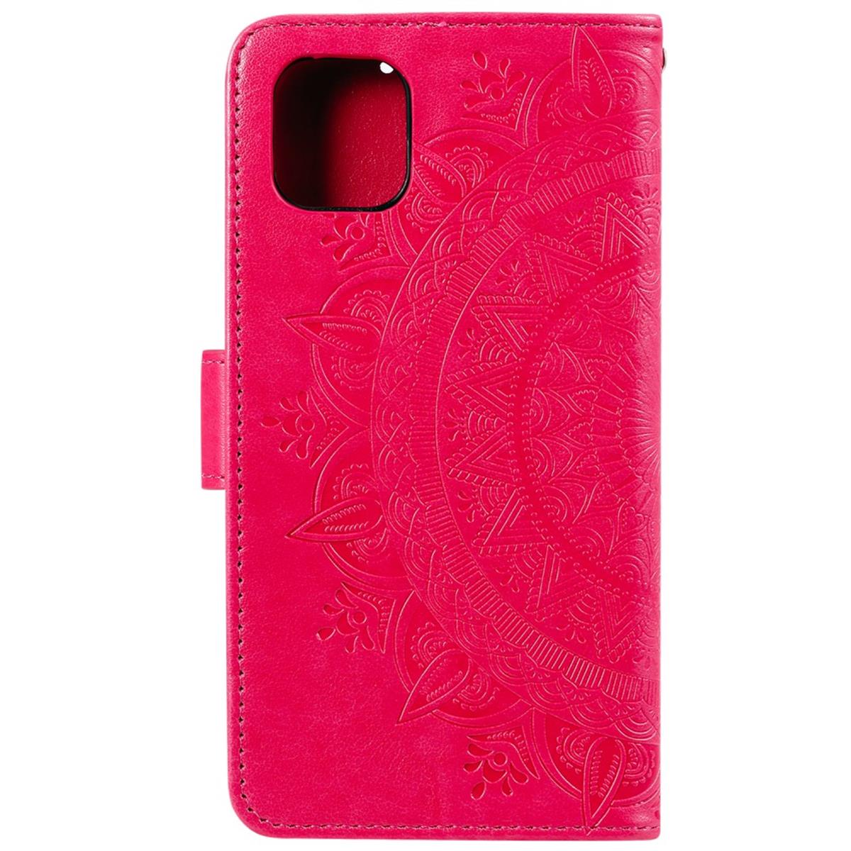 Hülle für Apple iPhone 11 Pro Max [6,5 Zoll] Handyhülle Flip Case Schutzhülle Mandala Pink