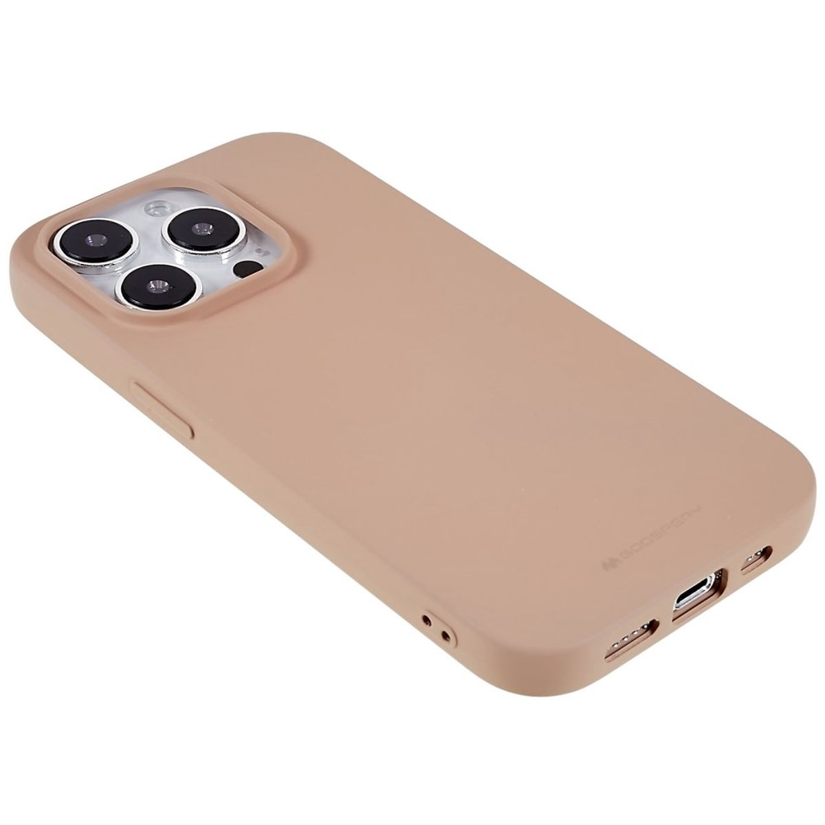 Hülle für Apple iPhone 14 Pro Handyhülle Silikon Case Cover Bumper Matt Beige