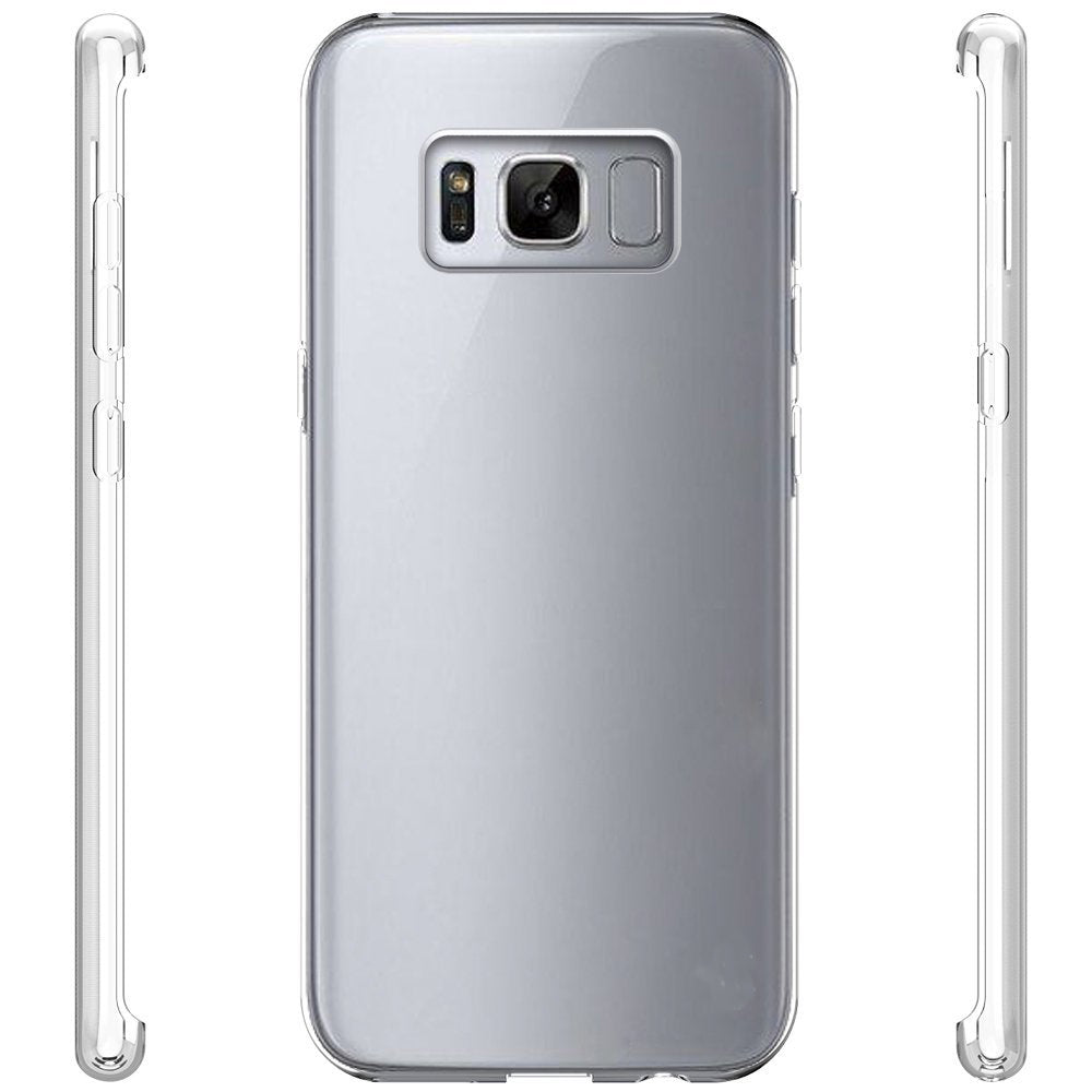 Hülle für Samsung Galaxy S8+ Handyhülle Silikon Cover Schutzhülle Case klar