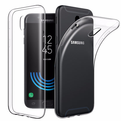 Hülle für Samsung Galaxy J3 [2017] Handyhülle Silikon Case Cover Bumper Klar