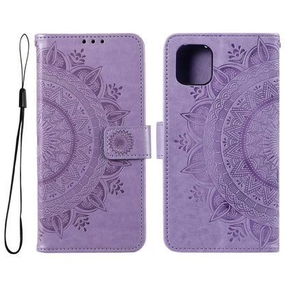 Hülle für Samsung Galaxy A03 Handyhülle Flip Case Cover Etui Mandala Lila