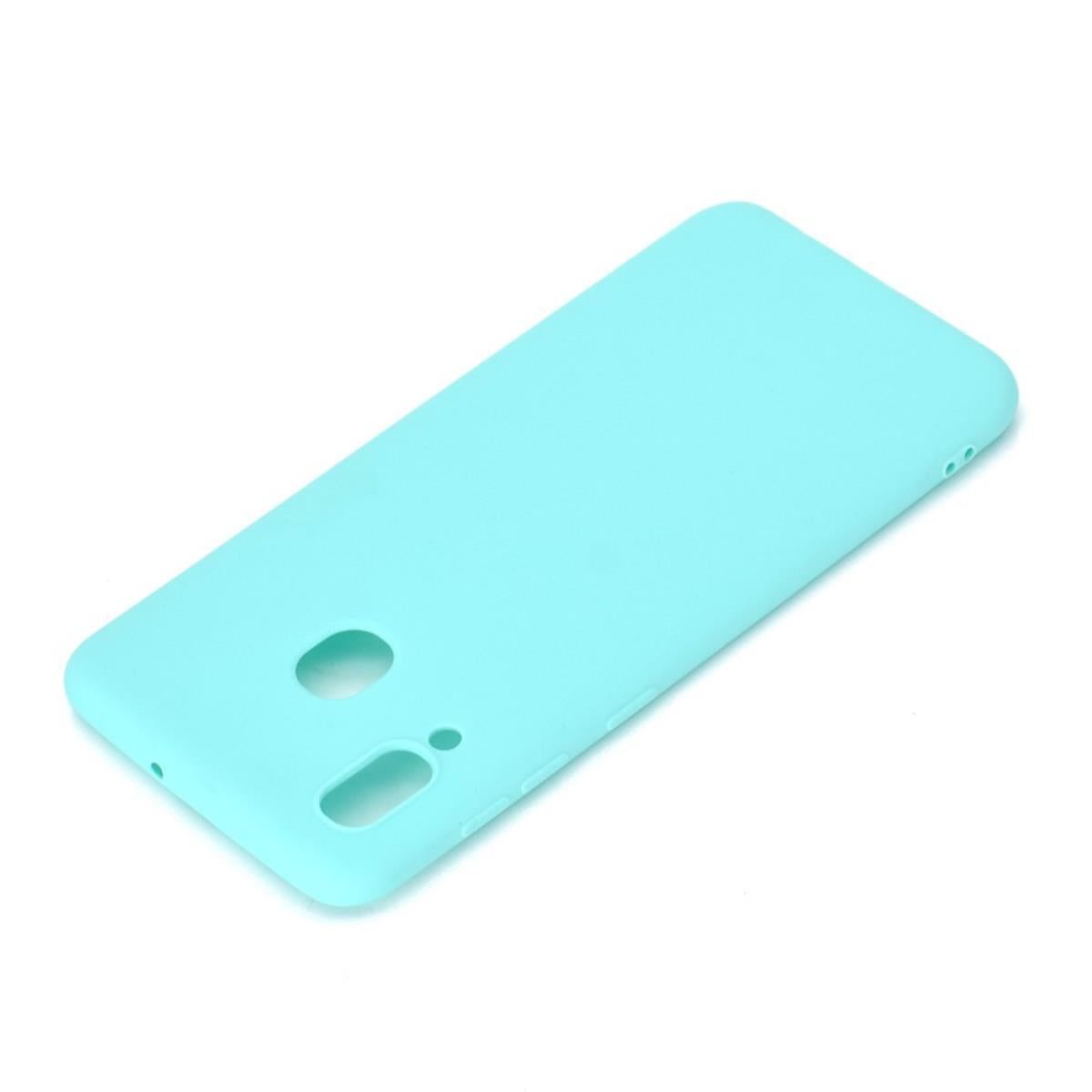 Hülle für Samsung Galaxy A40 Handyhülle Silikon Cover Schutzhülle Soft Case matt Grün